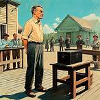what is the setting of the lottery by shirley jackson